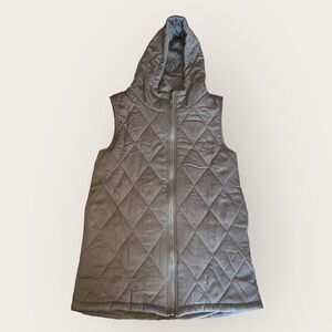 PROMESA New Heights Hooded Quilted Puffer Vest Olive. Size Small.